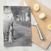 グレートデーン キッチンタオル (四つ折り)