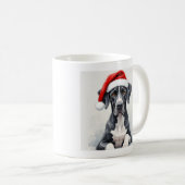 グレートデーン クリスマスマグ コーヒーマグカップ (正面右)