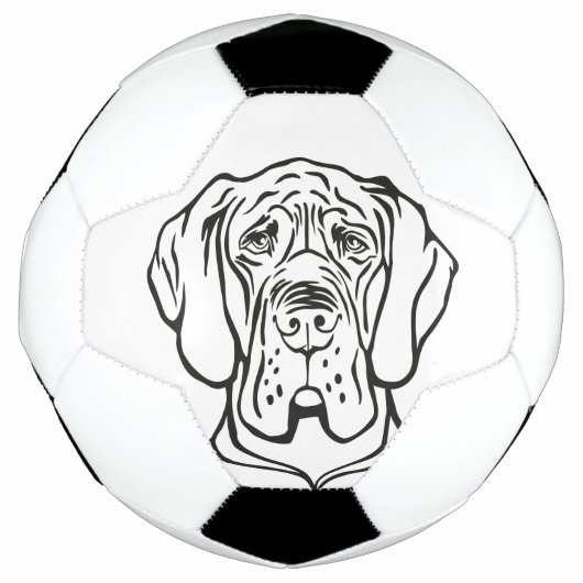 グレートデーン サッカーボール (正面)