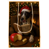 グレートデーン チェージテックス クリスマス ギフトバッグ (裏面)