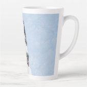 グレートデーン(ハーレク絵画イン)ズ-オリジナルドッグアート カフェラテマグ (右)