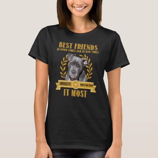 グレートデーン ファン ピットブル 犬 Tシャツ (正面)