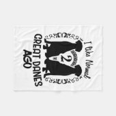 グレートデーン フリースブランケット (正面(横))