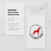 グレートデーン 名刺 (正面/裏面)