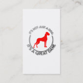 グレートデーン 名刺 (裏面)