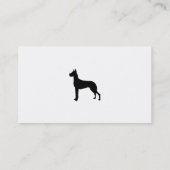 グレートデーン、 名刺 (裏面)