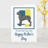 グレートデーン 犬 トリカラー 父の日 カード (黄色い花)