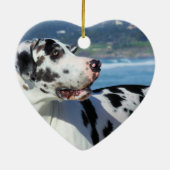 グレートデーン-道化師-ボギー セラミックオーナメント (裏面)