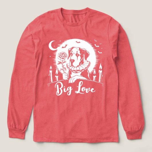 グレートデーン "BIG LOVE" トライブレンドＴシャツ (デザイン正面)