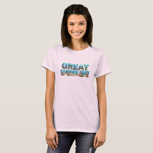 グレートバリアリーフの海洋の奇跡 Tシャツ (正面フル)