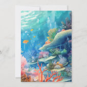 グレートバリアリーフの誕生日パーティー 招待状 (裏面)