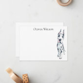 グレートパーソナライズされた・ダンと静止している ノートカード (正面/裏面インサイチュ)