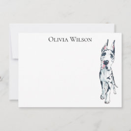 グレートパーソナライズされた・ダンと静止している ノートカード