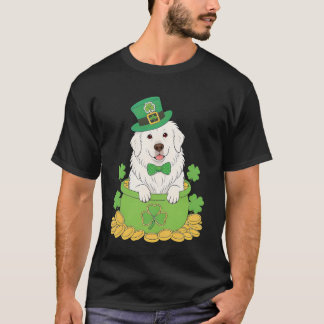 グレートピレネーセントパトリックデイシャムロック Tシャツ