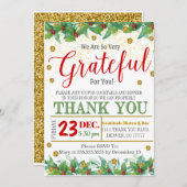 グレートフルホリデー感謝 招待状 (正面/裏面)
