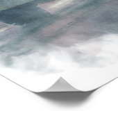 グレートラックハイウェイドライビングインレインアートポスター5 ポスター (角)