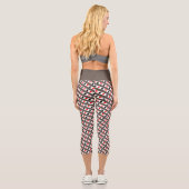 グレートランプ繰り返しパターンのクリップ カプリレギンス (裏面)