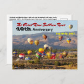 グレートリノバルーンレース40周年 ポストカード (正面/裏面)