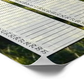 グレートレイクスのパーソナライズされた誕生日カレンダー ポスター (角)