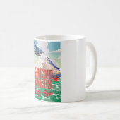 グレートレイクスのヴィンテージ旅行ポスター コーヒーマグカップ (正面右)