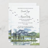 グレートレイクス結婚式招待状 招待状 (正面/裏面)