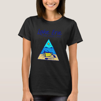 グレートレイクス エリー湖 釣りとボート 4 Tシャツ