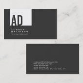 グレートレンディーホワイトストライプモノグラム名刺 名刺 (正面/裏面)