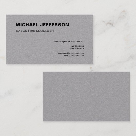 グレートレンディーモダンエレガントシンプル 名刺 (正面/裏面)