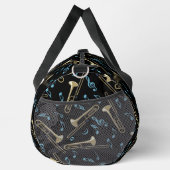 グレートロンボーンのハッチングパターン ダッフルバッグ (右)