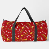 グレートロンボーンのハッチングパターン ダッフルバッグ (正面)