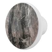 グレートーンと黒い大理石のテクスチャ セラミックノブ (右)