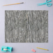 グレートーンウッド素朴バークプリント 薄葉紙 (クラフト)