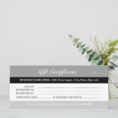 グレートーンギフト証明書 (スタンド正面)