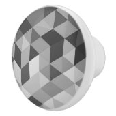 グレートーンジオメトリ形状 セラミックノブ (右)