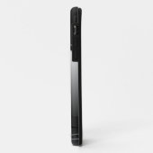 グレートーンステンレス鋼メタリルック – モノグラム Case-Mate iPhoneケース (裏面/左)