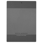 グレートーンフェイクレザー クリップボード (裏面)