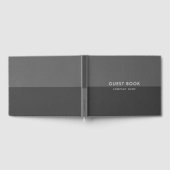 グレートーンヴィンテージフェイク革 ゲストブック (全面)