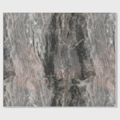 グレートーン大理石テクスチャエフェクト ラッピングペーパー (フラット)