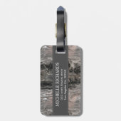 グレートーン大理石パターン ラゲッジタグ (裏面縦)
