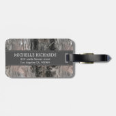 グレートーン大理石パターン ラゲッジタグ (裏面横)