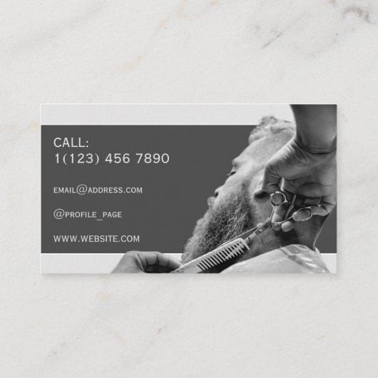 グレートーン理容師 名刺 (裏面)