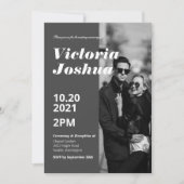 グレートーン結婚式招待状 招待状 (正面)