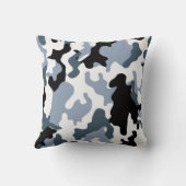 グレートーン軍隊迷彩柄装飾用クッション クッション (裏面)
