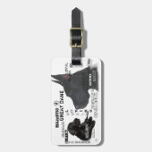 グレート威厳のあるダネス ラゲッジタグ (正面縦)