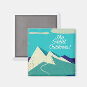 グレート・アウトドアーズ ビンテージ ポスター マグネット (正面/裏面)