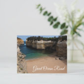 グレート・オーシャン・ロード ロックアード・ゴージ・ビーチ オーストラリア ポストカード (スタンド正面)