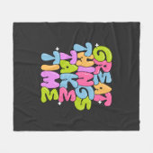 グレート・シングス・テイク・タイム Tシャツ フリースブランケット (正面(横))