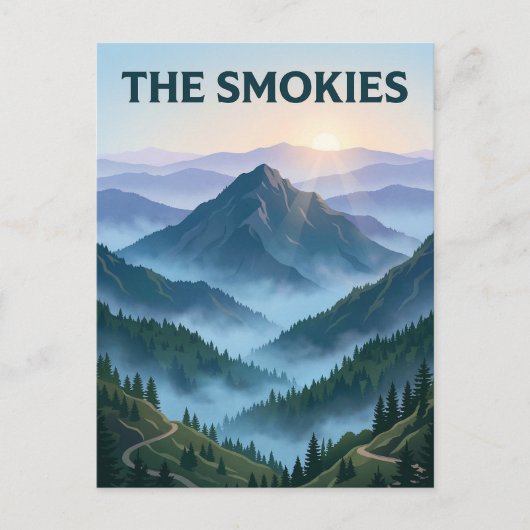 グレート・スモーキー山脈 ポストカード (正面)