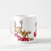 グレート・ダンがバックブリンドルUC コーヒーマグカップ (正面左)