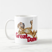 グレート・ダンがバックブリンドルUC コーヒーマグカップ (左)